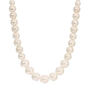 1928 Jewelry Classic Graduated Glass Faux Pearl Strand Necklace 18"