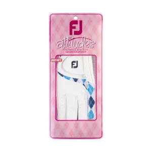 2023 FootJoy Women's Attitude Fashion Glove Pair - White/Blue