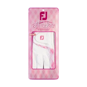 2023 FootJoy Women's Attitude Fashion Glove Pair - White/Pink