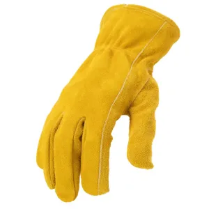 212 Performance LD-90-011 Leather Driver Work Glove in Golden Brown, X-Large Yellow