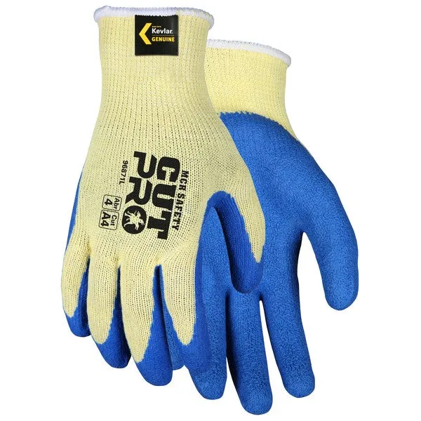 96871M MCR Safety Memphis Cut Resistant Gloves, Kevlar, Medium, Blue, 10 ga THK