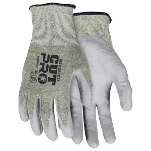 9828PUM MCR Safety Cut Resistant Gloves, Medium, Gray/Gold, 18 ga THK