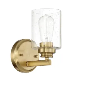 Bolden 1 Light Wall Sconce in Satin Brass