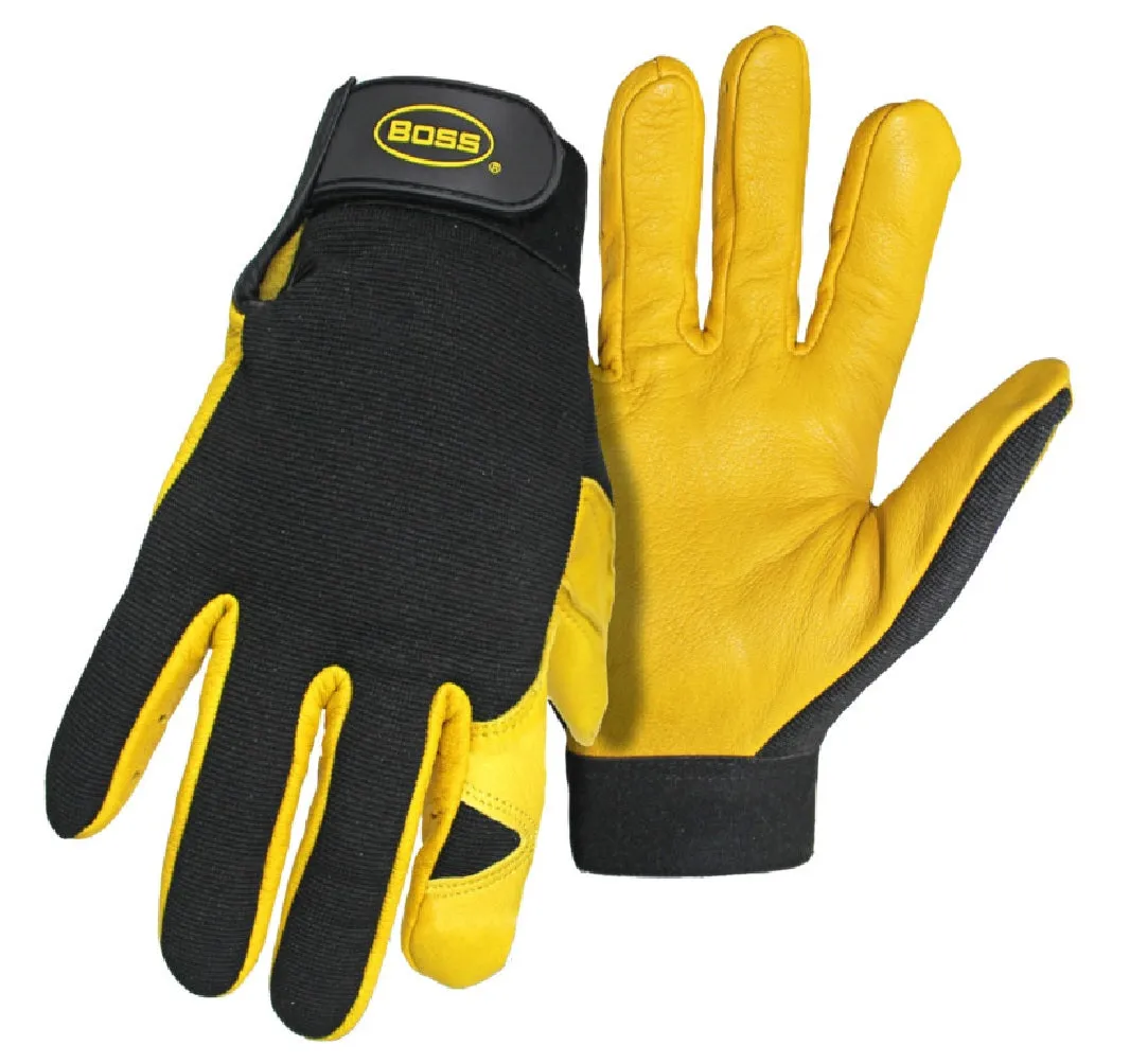 Boss 4087X Deerskin Leather Gloves, XL, Nylon/Spandex