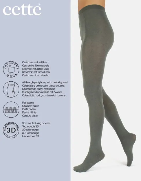 Cashmere Blend 150 DEN tights in Castor Grey - S-4X