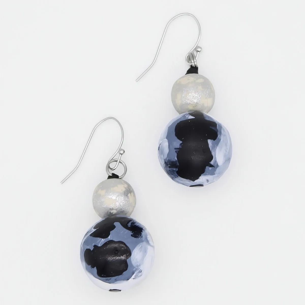 Celestial Waves Marble Dangle Earring