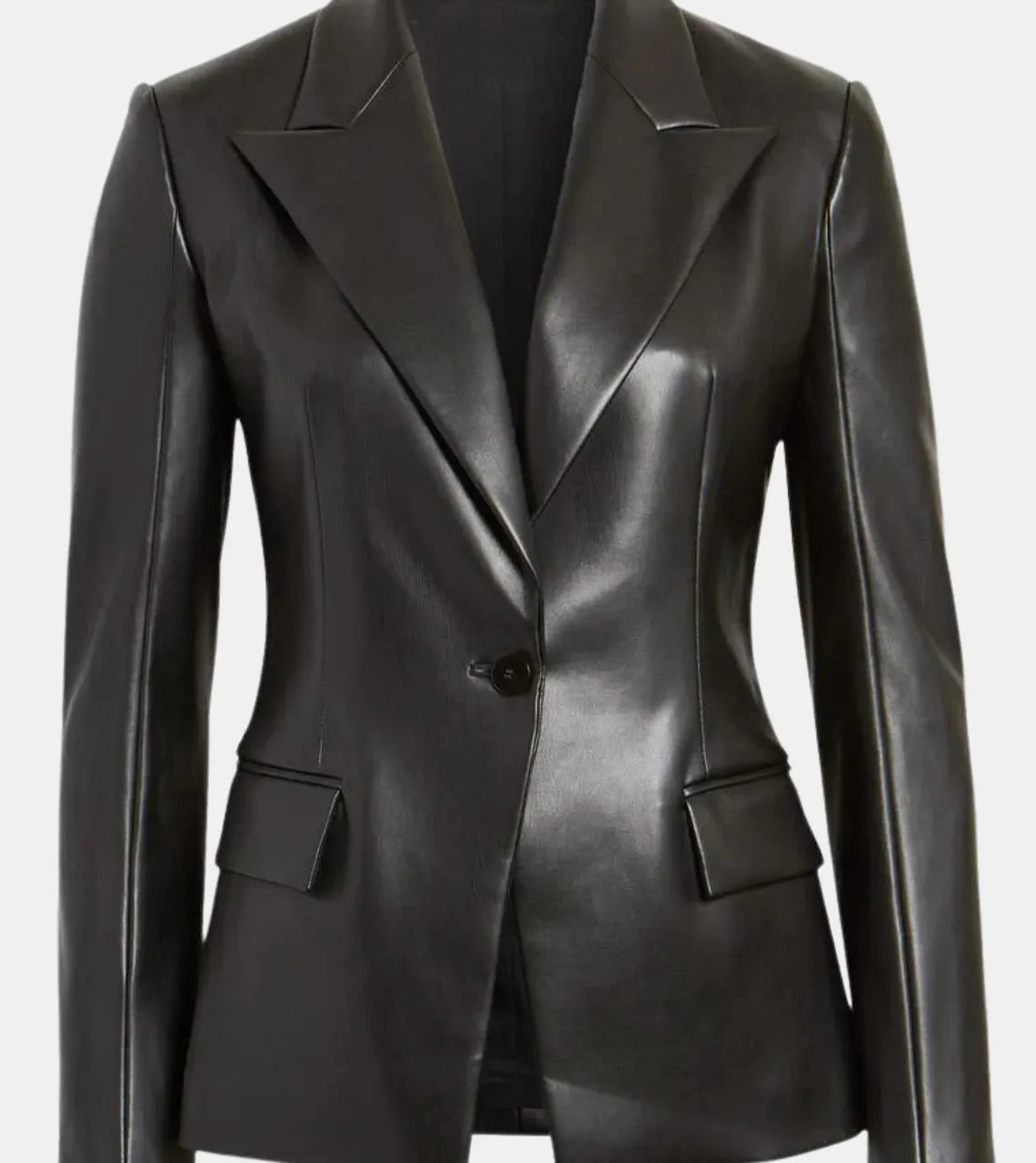 Celine Women's Black Leather Blazer