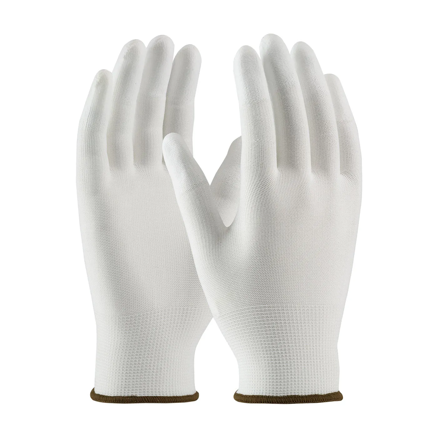 CleanTeam 99-126 Seamless Knit Nylon Clean Environment with Polyurethane Coated Smooth Grip on Fingertips Safety Glove (One Dozen)