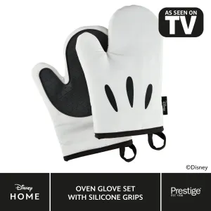 Disney Monochrome Mickey Mouse: Oven Gloves Pair & Silicone Grip Pad