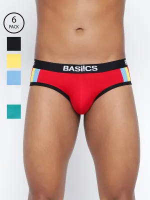 Double Stripe Classic Brief (Pack of 6)