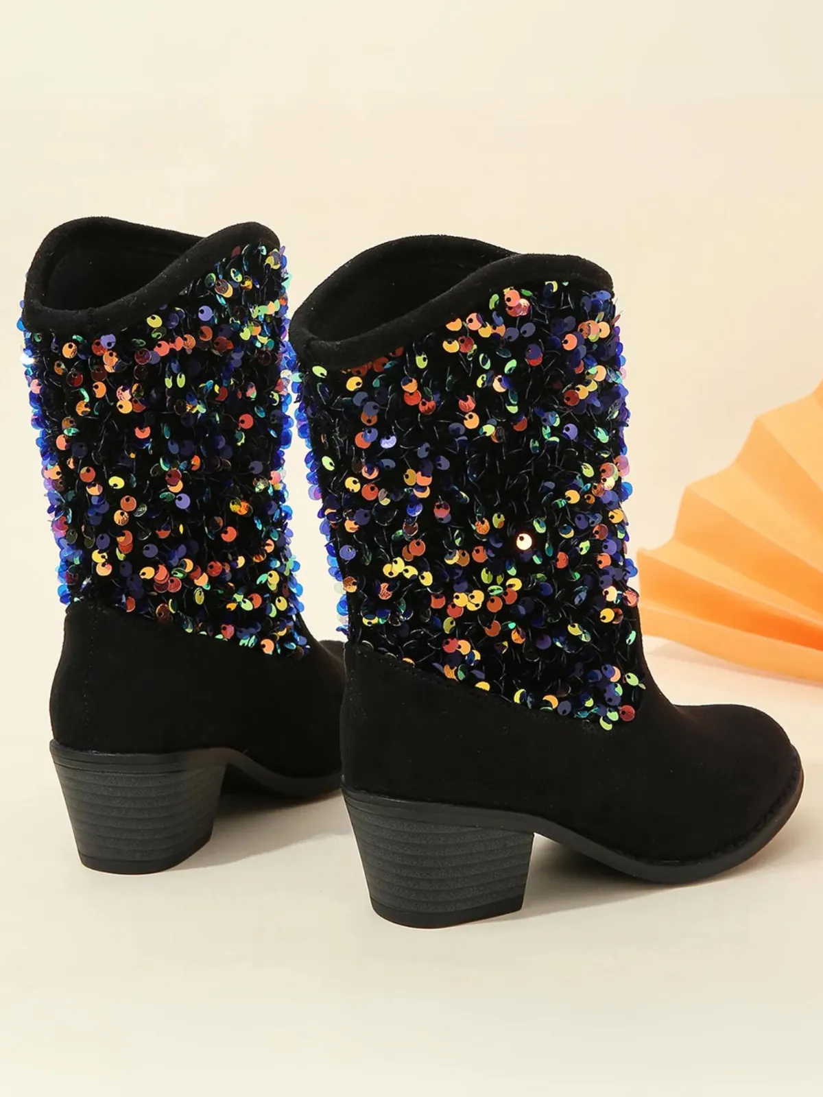 Girls Sequined Elegant Unique Boots By Liv and Mia