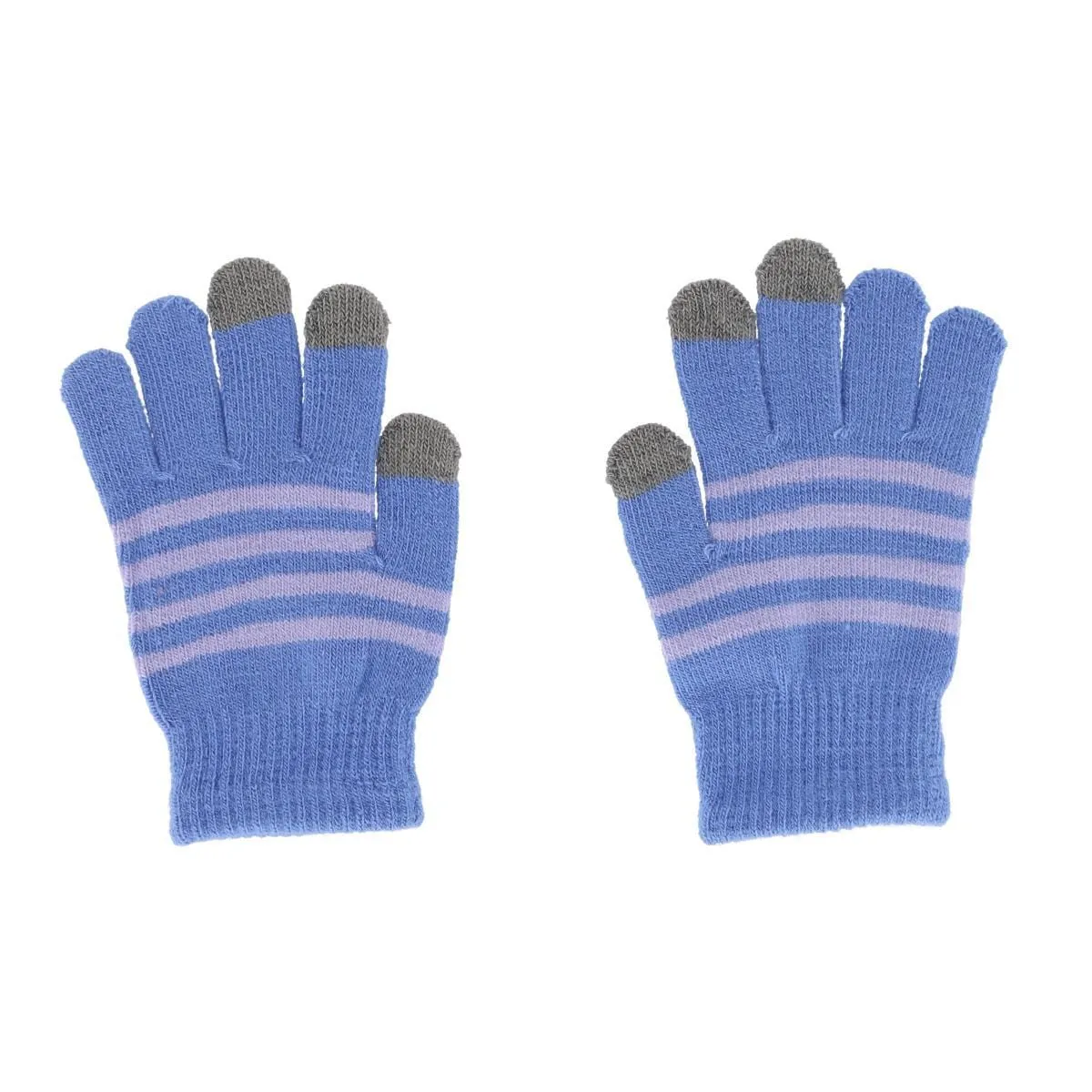 Grand Sierra Girl's One Size Striped Touchscreen Winter Glove