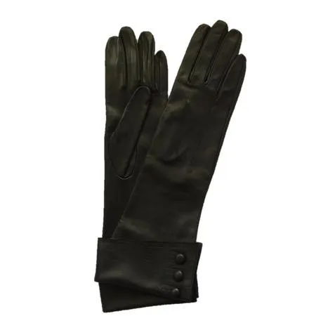 Gwyneth - Women's Silk Lined Leather Button Gloves