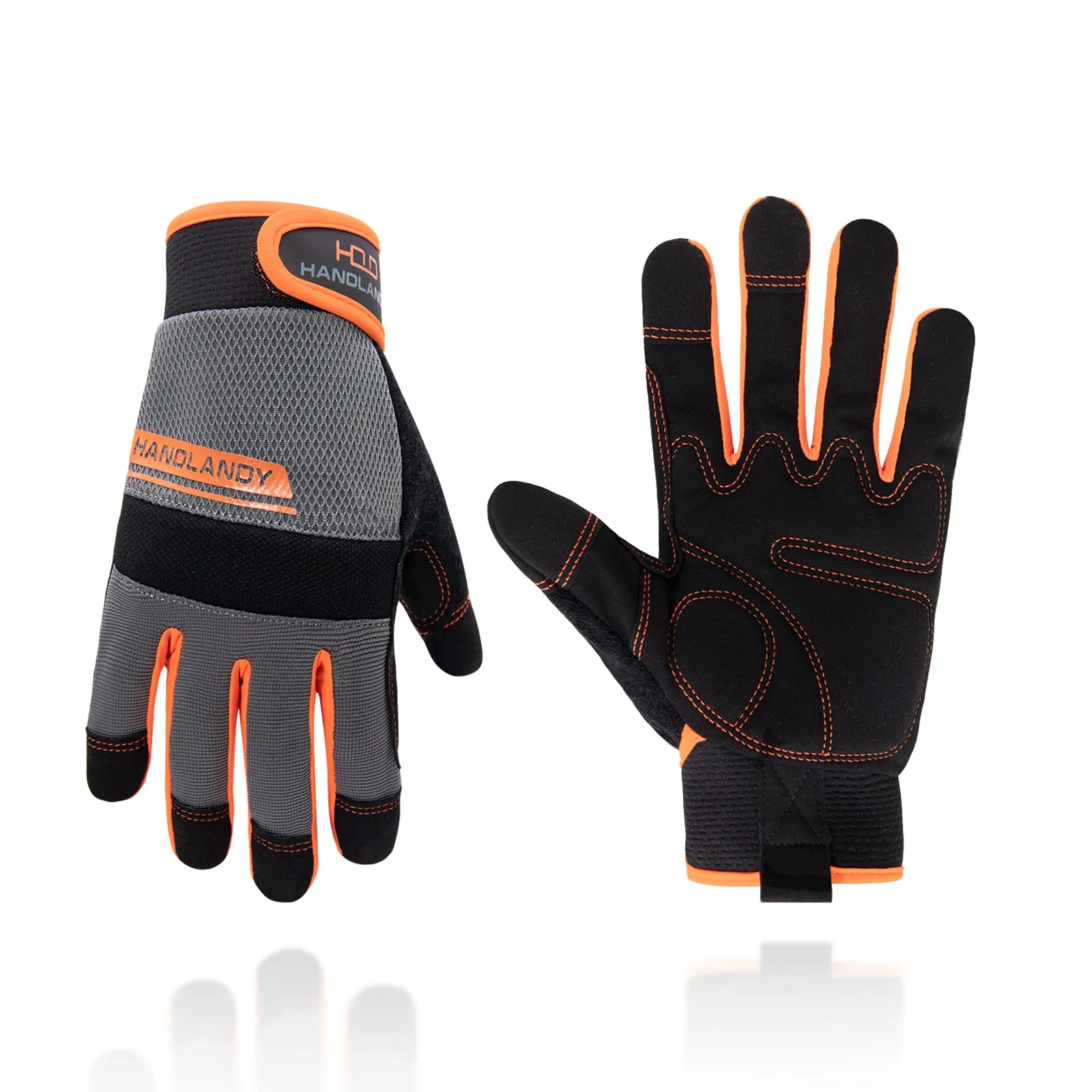 Handlandy Men Women Mechanic Working Gloves Touch Screen 6035 (11/13/15/17 Pairs)