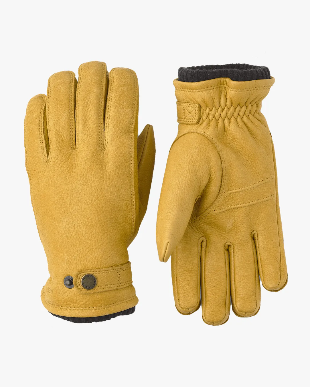 Hestra Utsjö Elk Leather Gloves - Natural Yellow