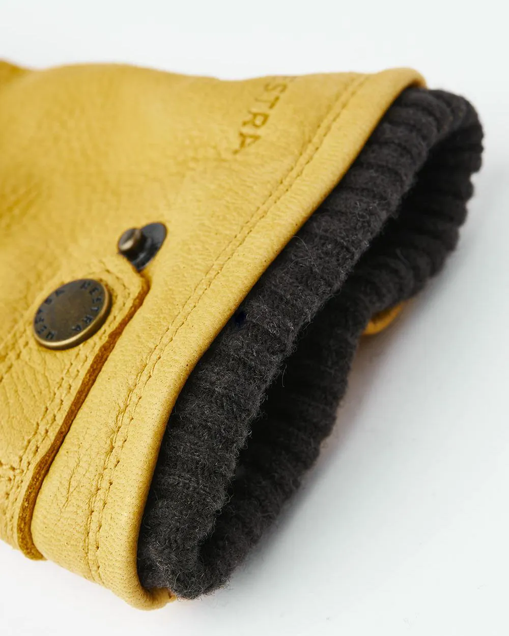 Hestra Utsjö Elk Leather Gloves - Natural Yellow