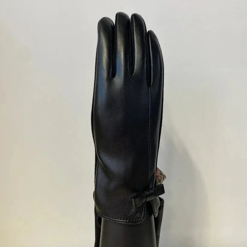 Leather Upper Gloves with Touchscreen Compatibility