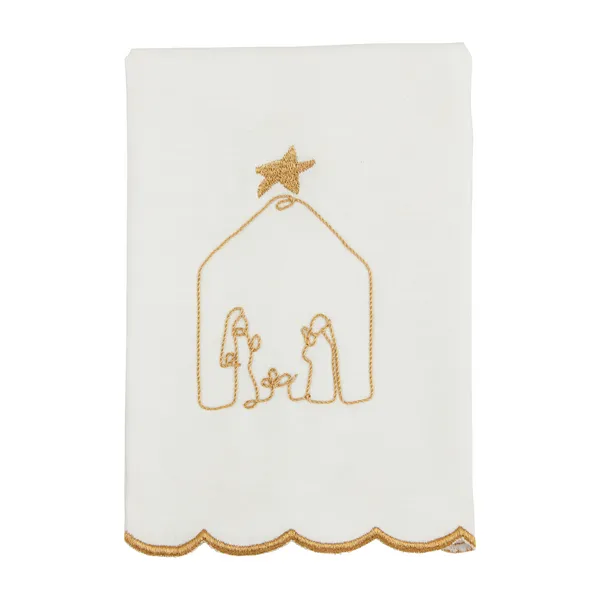 Nativity Embroidery Towel