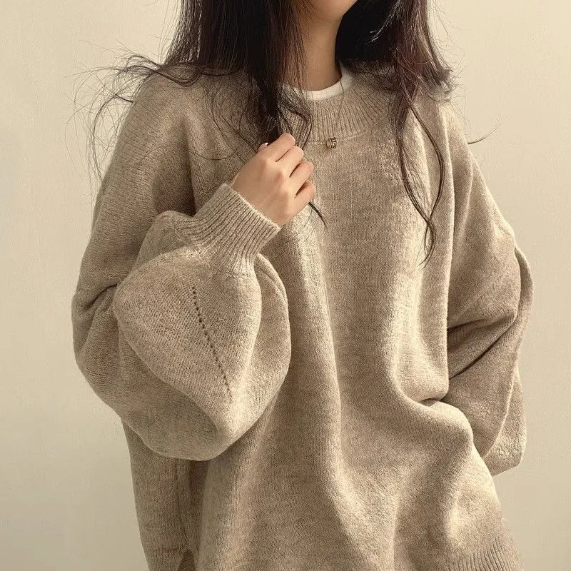 Over-Sized Crew Neck Pullover