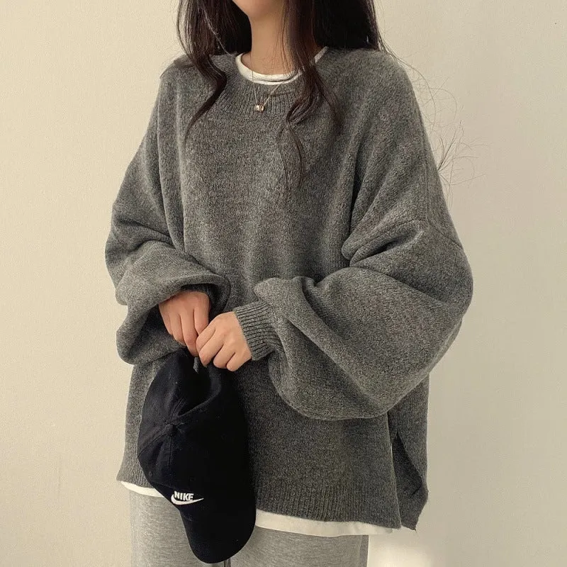 Over-Sized Crew Neck Pullover