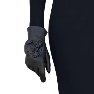 Rose - Women's Silk Lined Leather Gloves