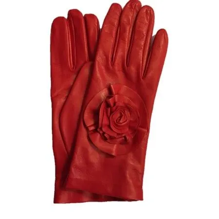 Rose - Women's Silk Lined Leather Gloves