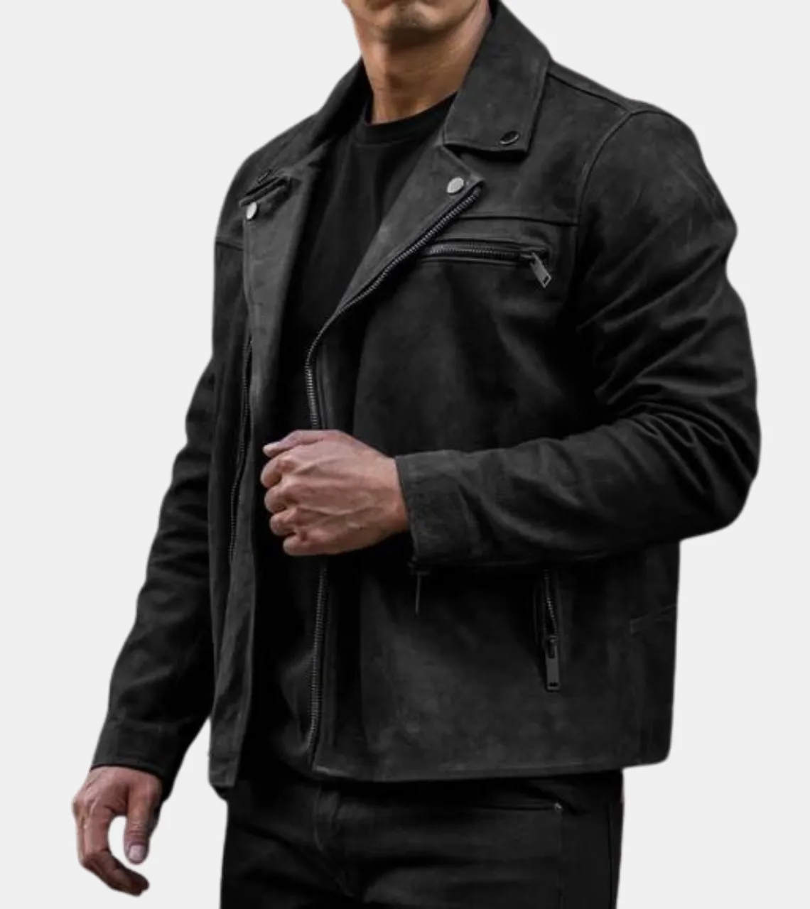 Sanford Men's Black Biker's  Leather Jacket