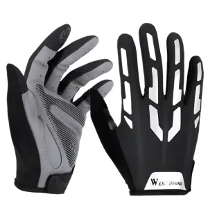 Shockproof Reflective Cycling Gloves Half Finger Sport Gloves Men Women Summer Gym Fitness MTB Road Bicycle Gloves