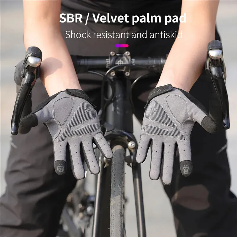 Shockproof Reflective Cycling Gloves Half Finger Sport Gloves Men Women Summer Gym Fitness MTB Road Bicycle Gloves