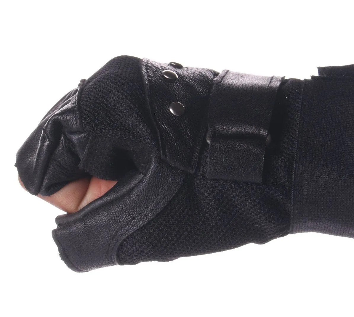 STRAUSS Pro Leather Gym Gloves (Medium)