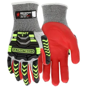 UT2953XL CutPro UltraTech Mechanics Gloves, X-Large, Synthetic/Glass, Red