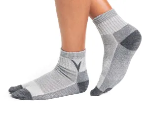 V-Toe Wool  Light Grey Casual or Hiking Flip-Flop Tabi Big Toe Chaco Socks