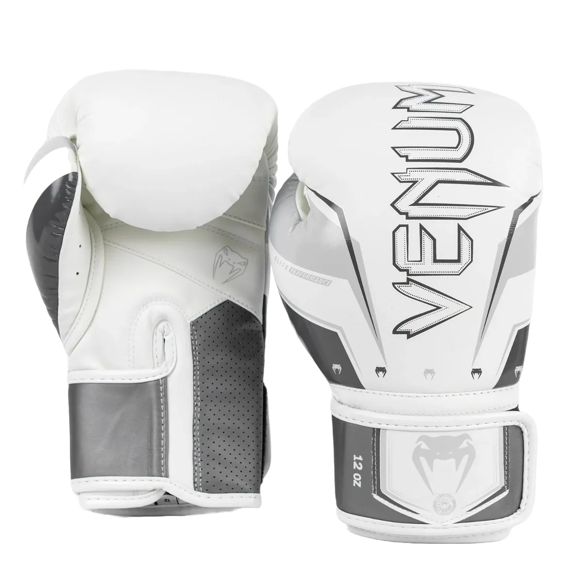 Venum Elite Evo Boxing Gloves Grey/White